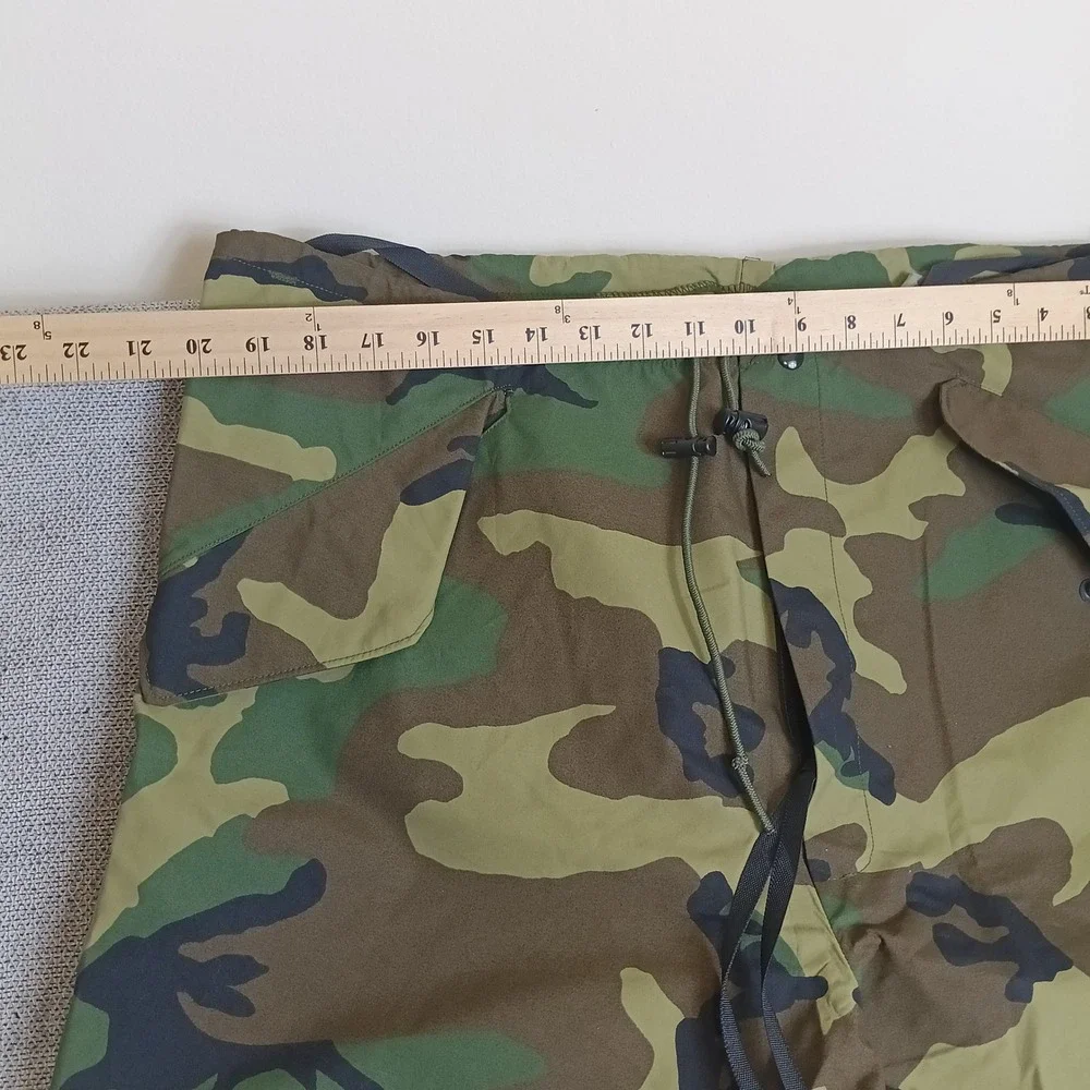 US Military ECWCS Trousers Mens L-L Green Camo Excellent Woodland Gore-Tex Shell